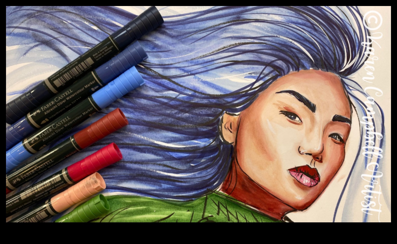 الأشكال المصقولة: قم بتحويل بشرتك باستخدام حبر الألوان المائية