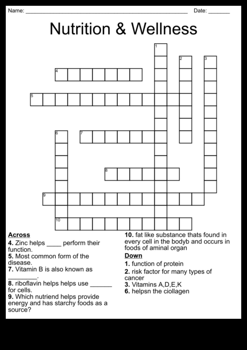 لغز المغذيات: تركيب القطع من أجل العافية