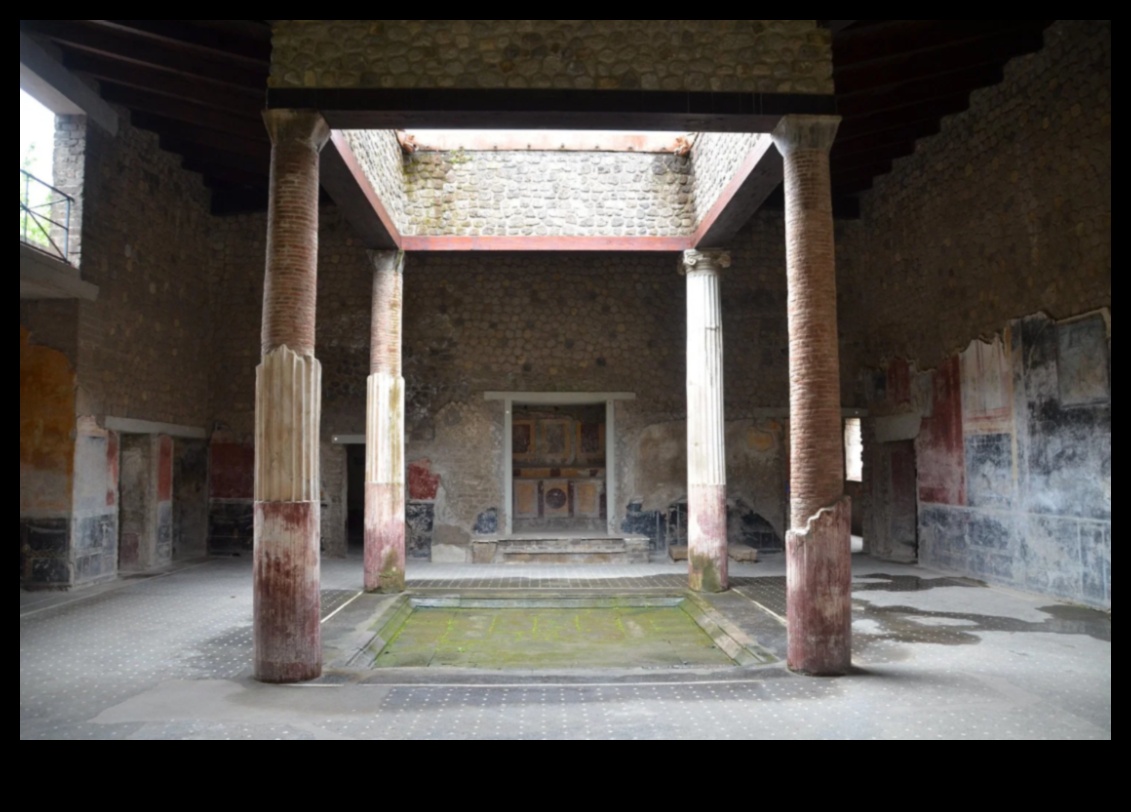 جماليات الأتريوم: الفنون الزخرفية في الساحات الرومانية