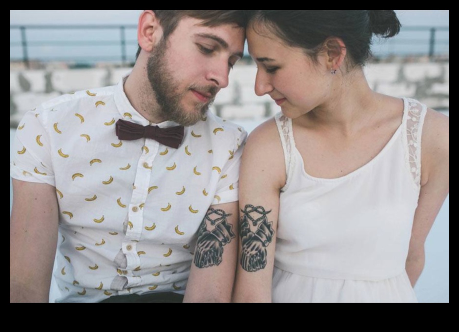 الرومانسية الموشومة: التعبير عن الحب من خلال الوشم الزوجين