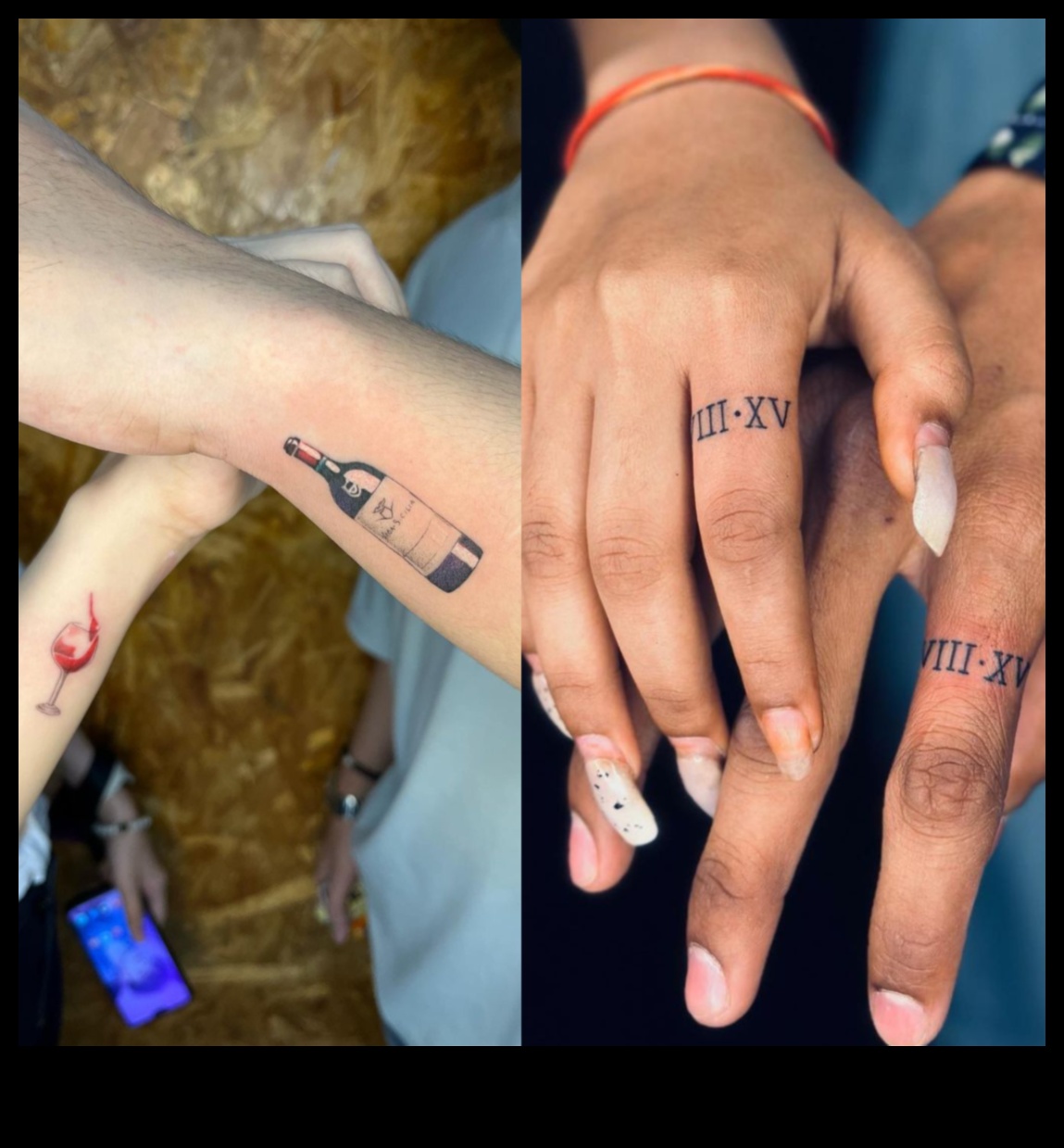 الرومانسية الموشومة: التعبير عن الحب من خلال الوشم الزوجين